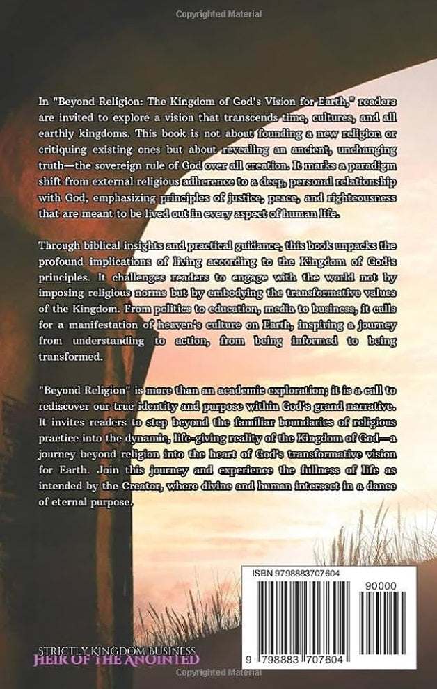 Beyond Religion: The Kingdom of God's Vision for Earth